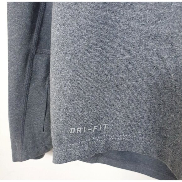 Nike Mens Running Top M Gray 1/4 Zip Pullover Dri-Fit Athletic Sporty Reflective - Picture 8 of 8